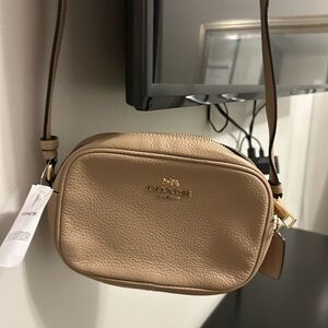Coach Tan Leather Crossbody Bag